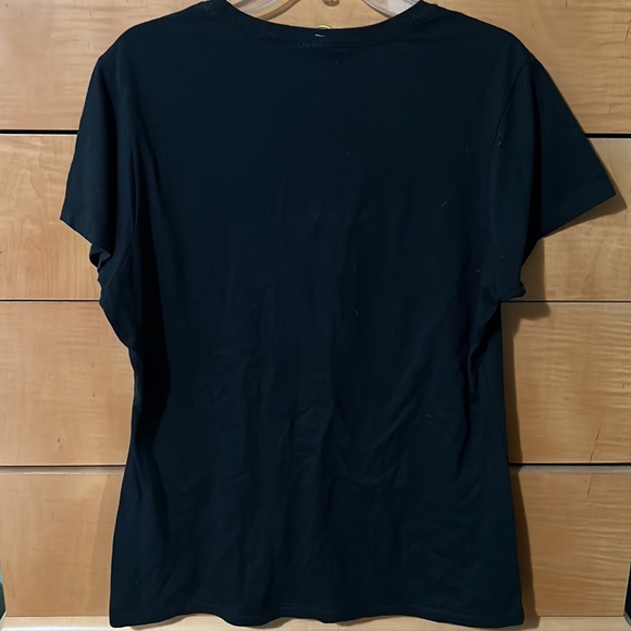 Mom of the Bee Day Girl T-shirt Black Size Large Baby Birthday Bumblebee Theme - Picture 3 of 3